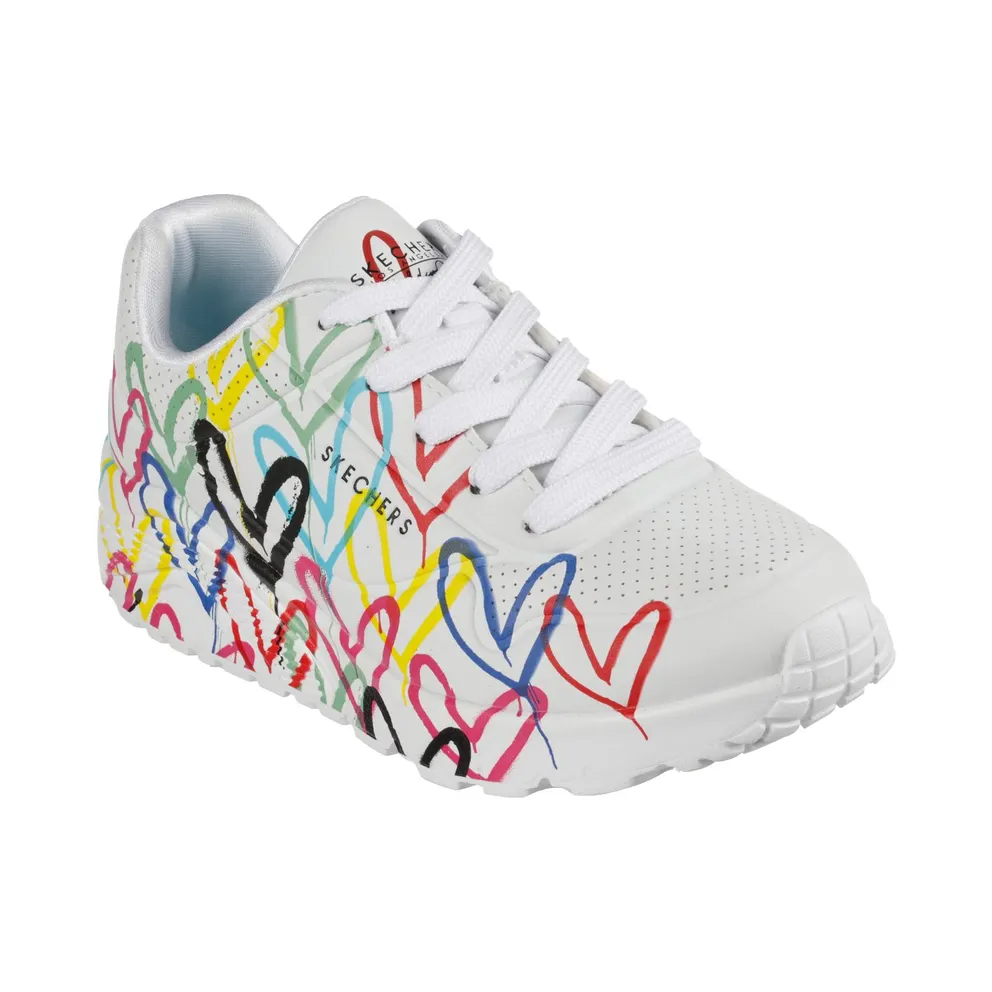 Skechers JGoldcrown: UNO Lite – Spread the Love Sneaker White