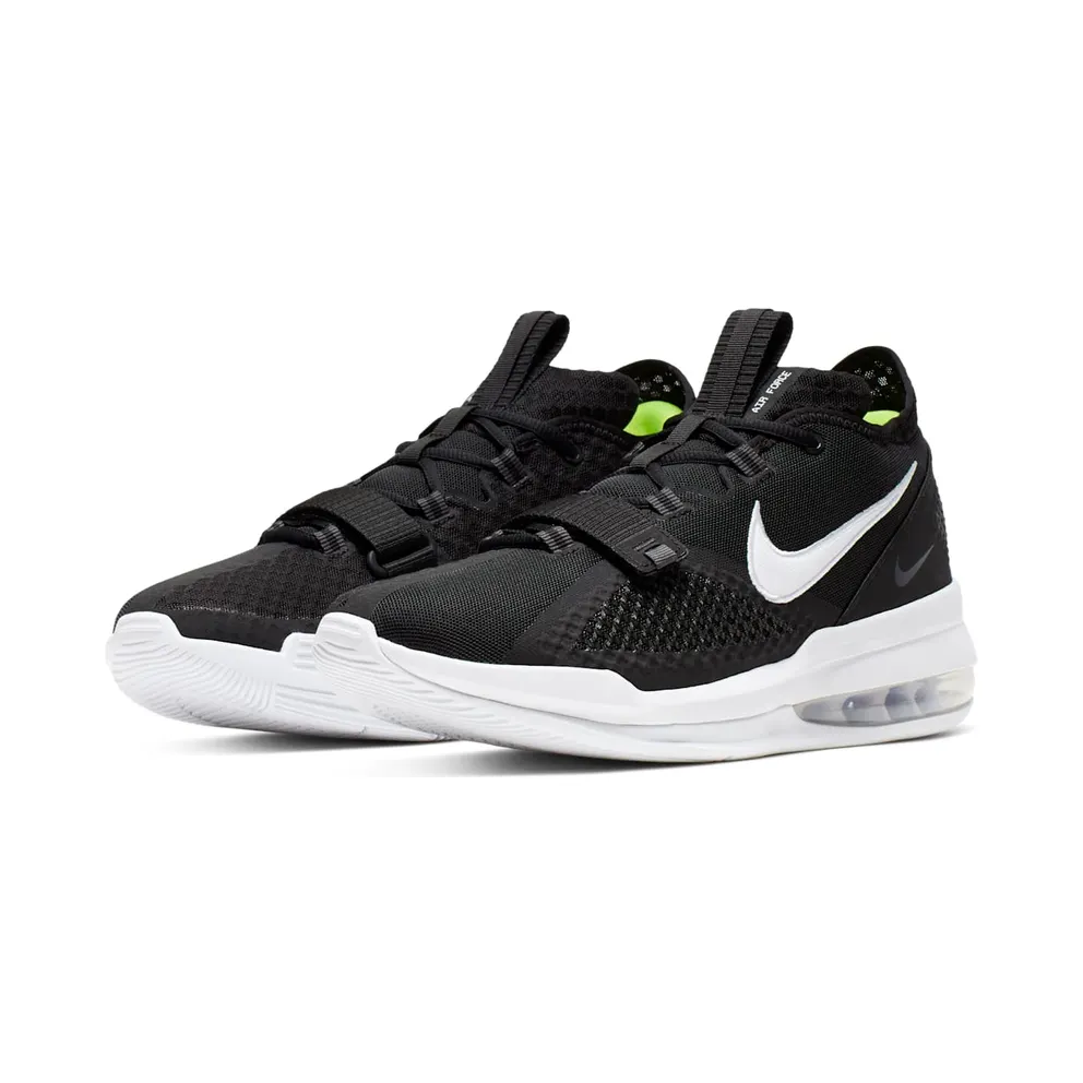 Nike Air Force Max Low Black White Black/White-White-Volt (BV0651-001)