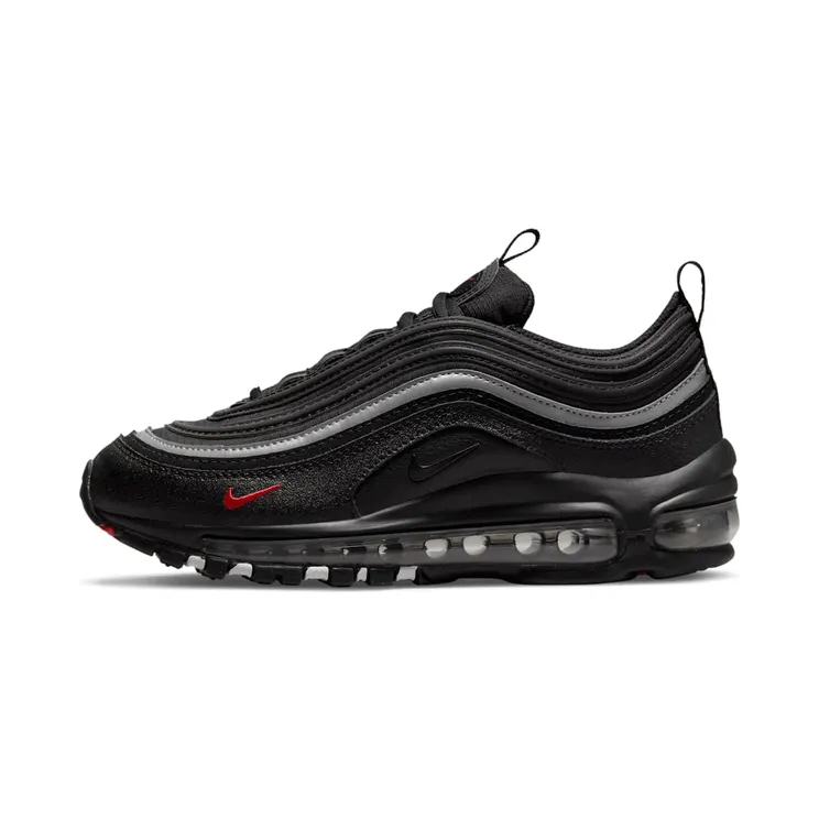 Nike Air Max 97 Black Silver Red (GS) “Black / Sport Red / White” (921522-028)