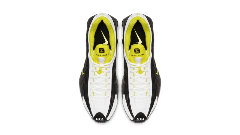 Nike Shox R4 Black Yellow Black/Dynamic Yellow-White (104265-048)