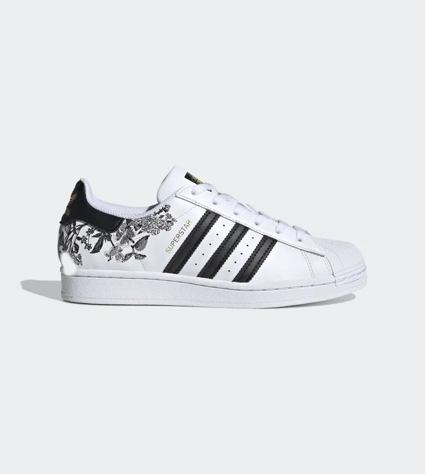 Adidas Superstar ‘Floral Twist’ Cloud White/Core Black/Gold Metallic (FX3600)