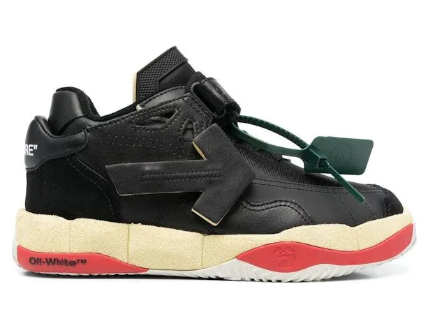OFF-WHITE Low Top Puzzle Couture Black Red (OMIA260S23LEA0011010)