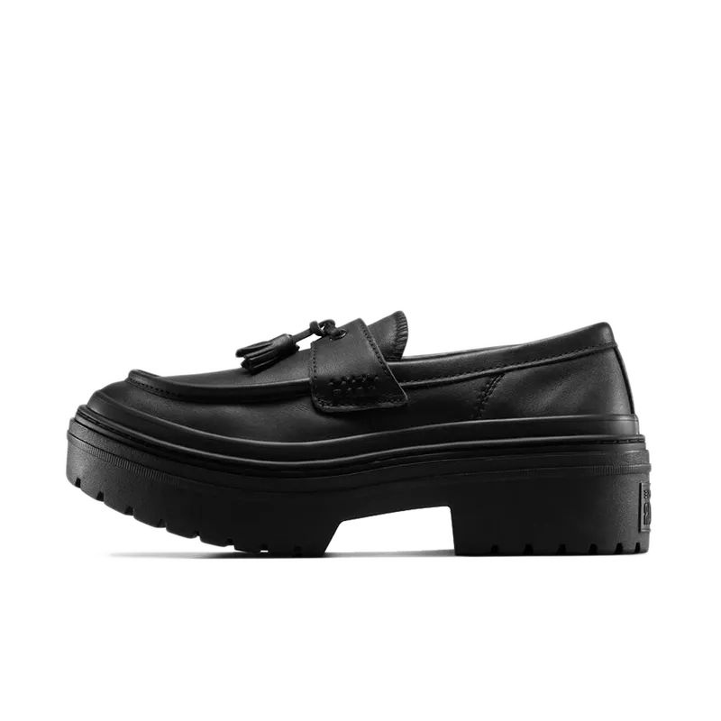 Converse Chuck Taylor All Star Lugged Heel Loafer Platform Leather Black/Black/Black (A14707C)