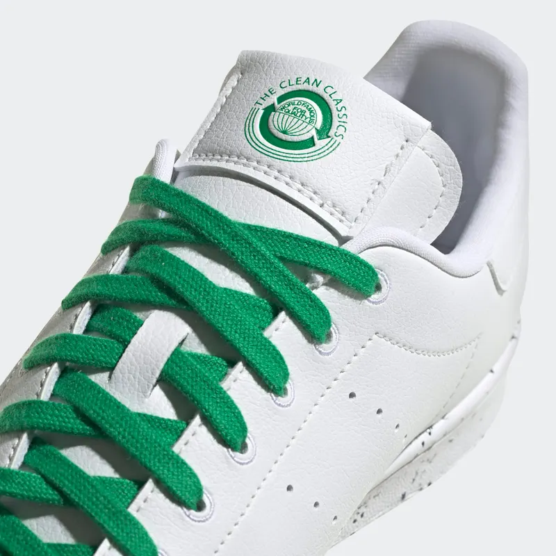 adidas Stan Smith Clean Classics White Green Cloud White/Cloud White/Green (FU9609)