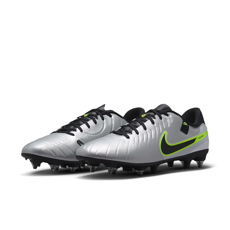 Nike Tiempo Legend 10 Academy SG-Pro AC Metallic Silver Volt Black (DV4338-001)