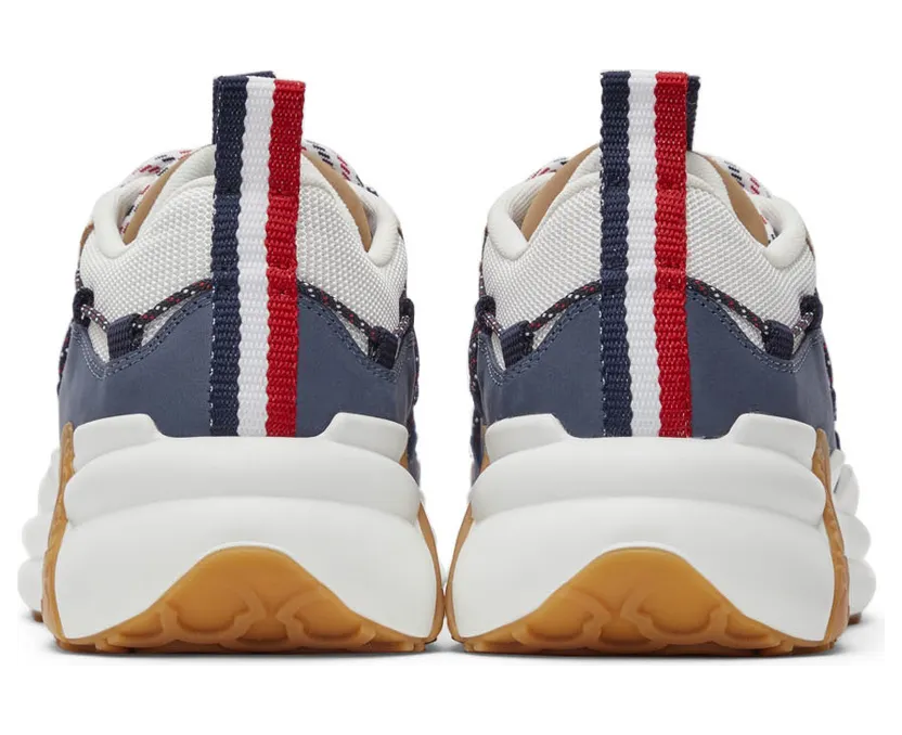 Moncler White & Navy Compassor Sneakers (4M743 – 00 – 02SY8) (4)