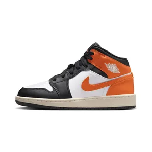 Air Jordan 1 Mid GS Starfish Black Toe “Starfish / White / Sail / Black” (DQ8423-801)