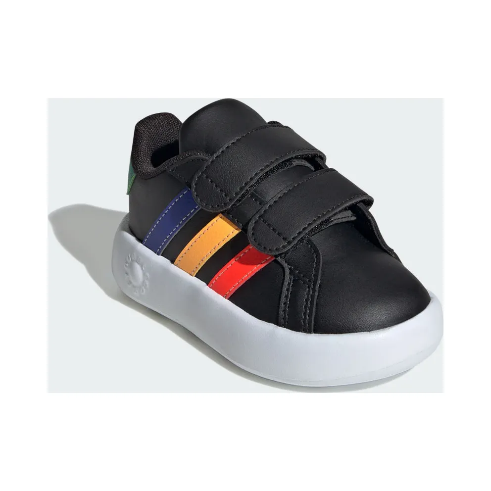 adidas Grand Court 2.0 Kids Core Black / Lucid Blue / Court Green (IE1372)