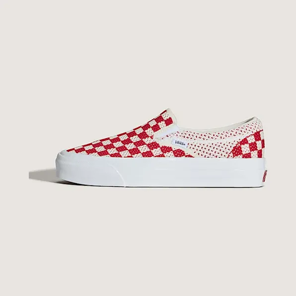 Vans LX Classic Slip-On 98 “EK Checkerboard Red Marshmallow” (VN000EG1CIS)