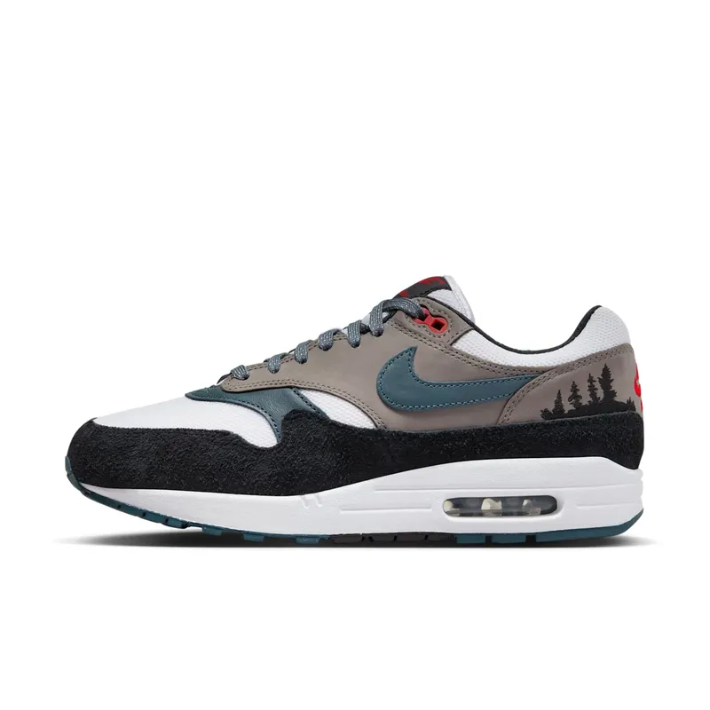 Nike Air Max 1 Premium White/Black/Soft Grey/Slate Blue (FJ0698-100)