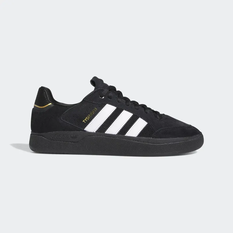 adidas Tyshawn Low Core Black / Cloud White / Gold Metallic (HQ2004)