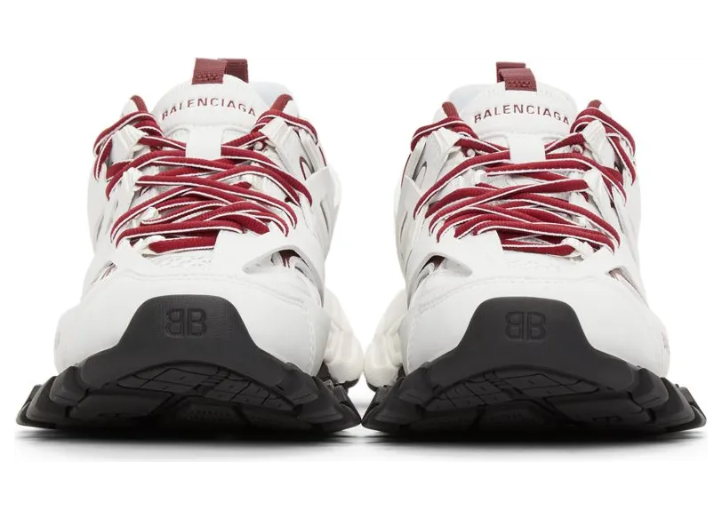 Balenciaga White & Burgundy Track 9066 WHITE/ (542023 W3AD1) (2)