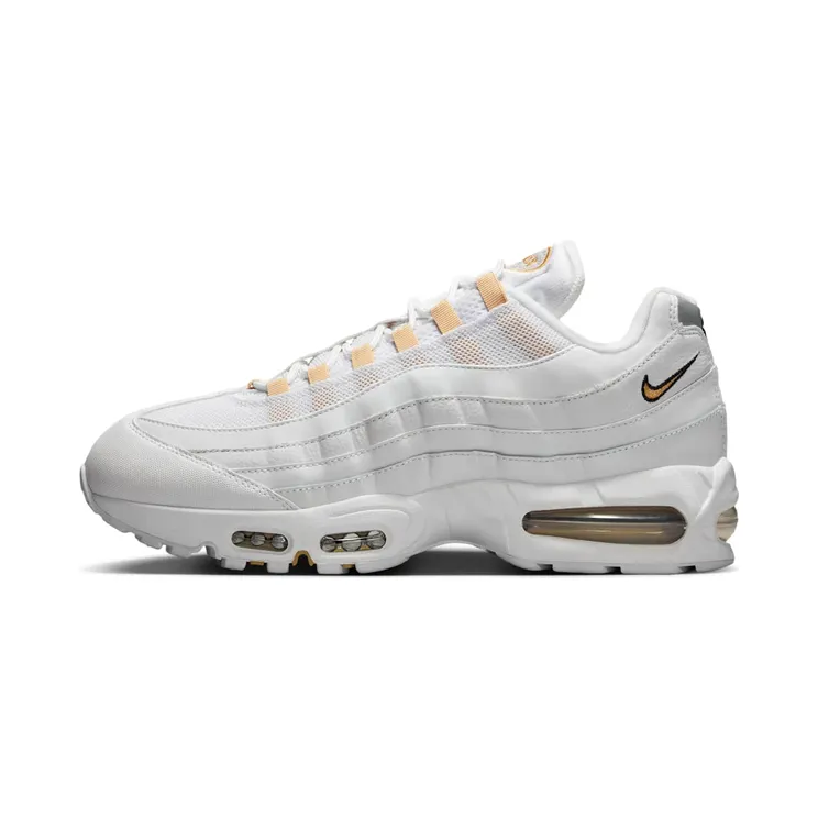 Nike Air Max 95 OG Big Bubble White Team “White / Black / Pearl Grey / Metallic Gold” (IB1667-101)