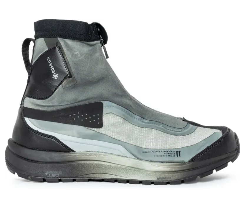 Boris Bidjan Saberi High-Top-Sneakers mit Reißverschluss “Grey” (BAMBA2HIGHGTX)