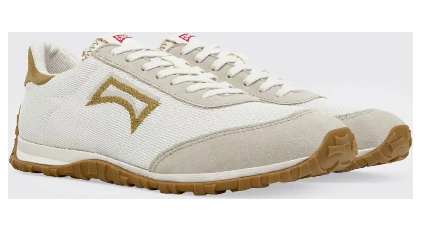 Camper Drift Walk Recycled Fabric And Suede Sneakers White (K101098-001DRIFTWALK0)
