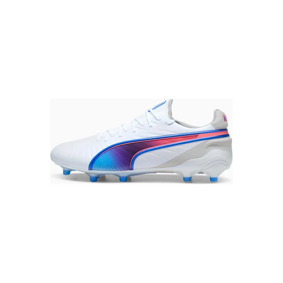 Puma King Ultimate FG/AG White Bluemazing Flat Light Grey Sunset Glow (107809-02)