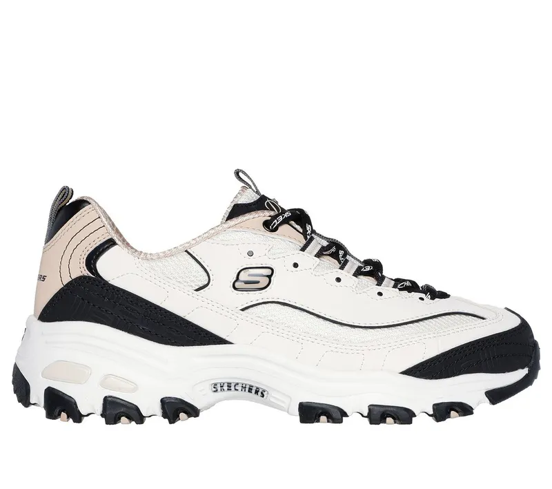 Skechers D’Lites – Retro Rewind Sneaker Natuurlijk/Black
