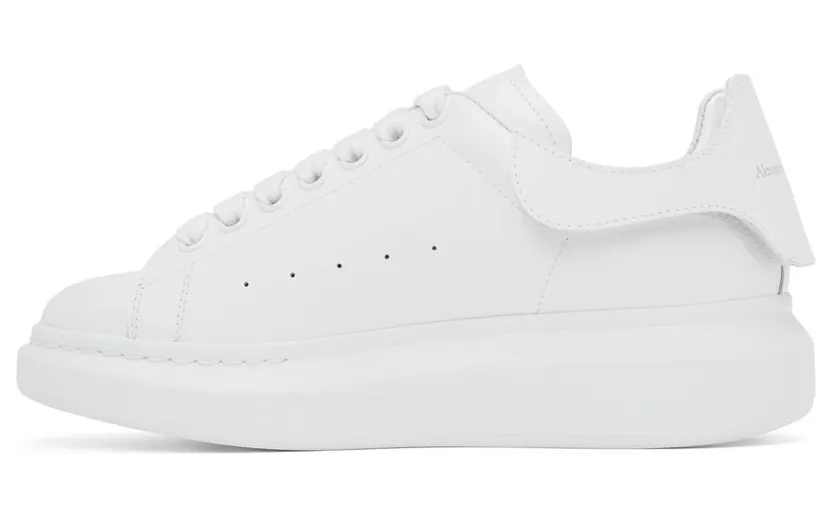 Alexander McQueen White Detachable Tab Oversized Sneakers (625161WHYB7) (3)