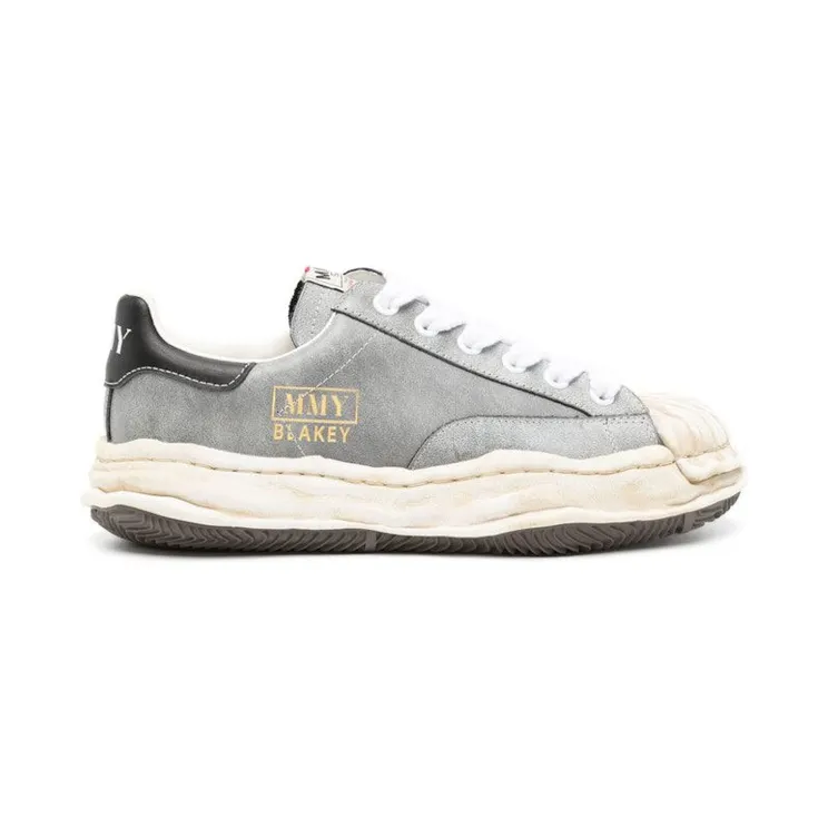 Maison Mihara Yasuhiro Blakey OG Sole Leather Low Grey Black (A12FW720)