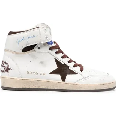 Golden Goose Sky-Star High-Top-Sneakers “White” (GMF00230F004005)