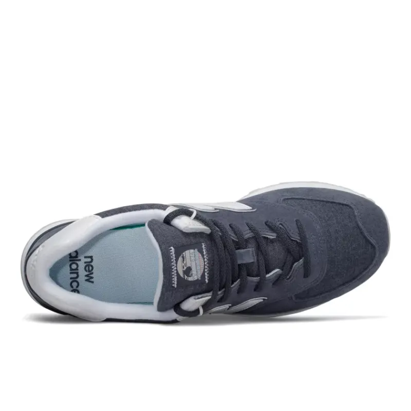 New Balance 574 Fleece Navy Navy/White (ML574SPZ)