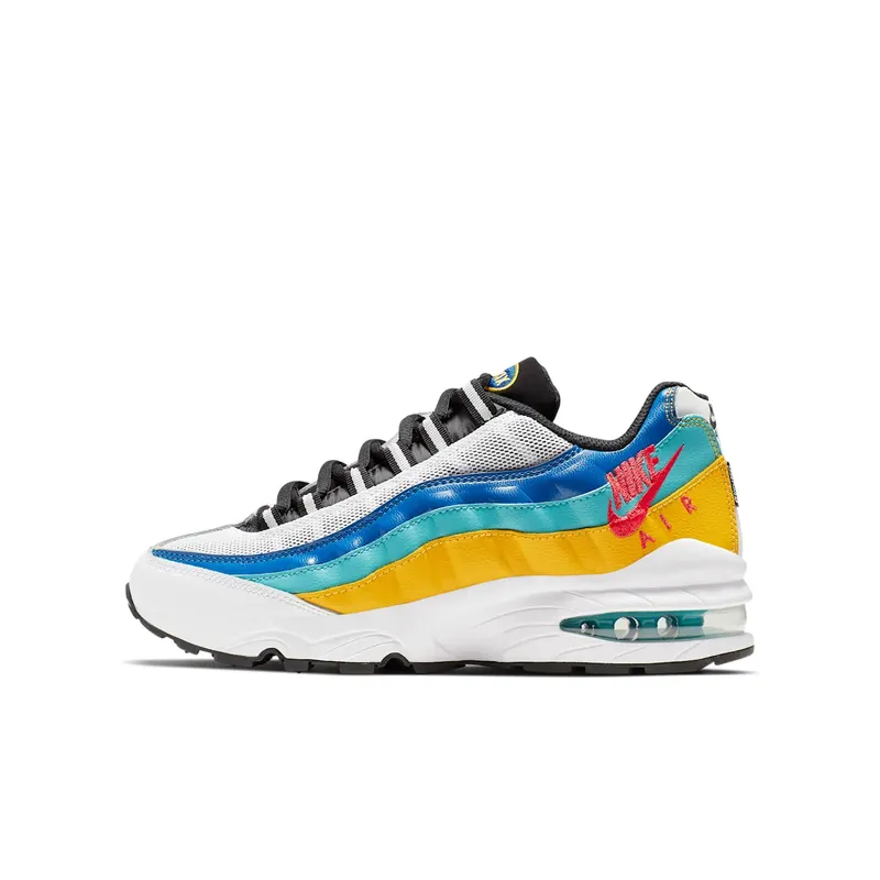 Nike Air Max 95 White University Gold (GS) White/University Gold/Teal Nebula (CJ6955-100)