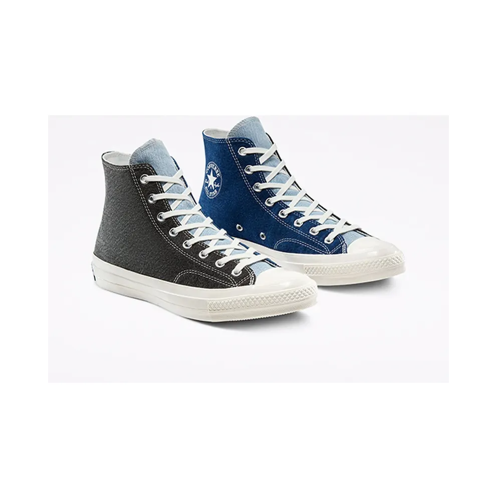Converse Chuck Taylor All-Star 70s Hi Renew Denim Tri Panel Dark Denim/Light Denim-Egret (166286C)