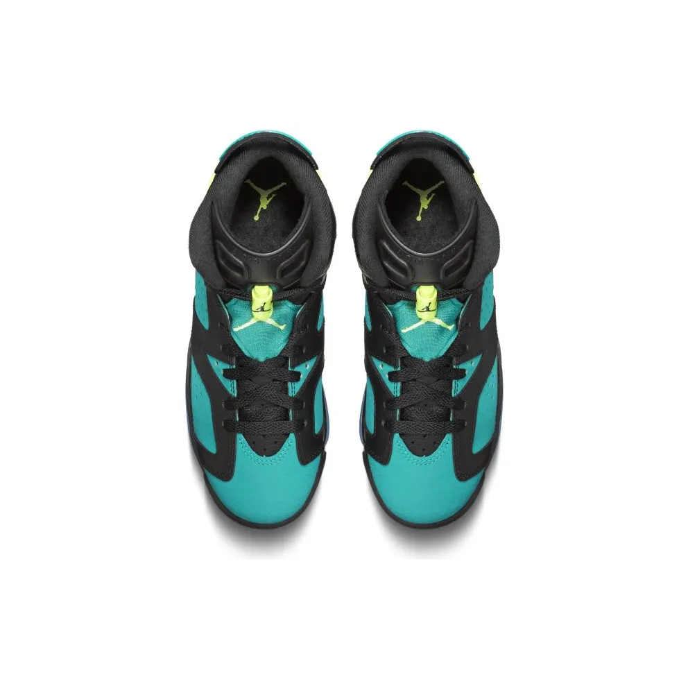Jordan 6 Retro Turbo Green (GS) Black/Volt Ice-Turbo Green-Black (543390-043)