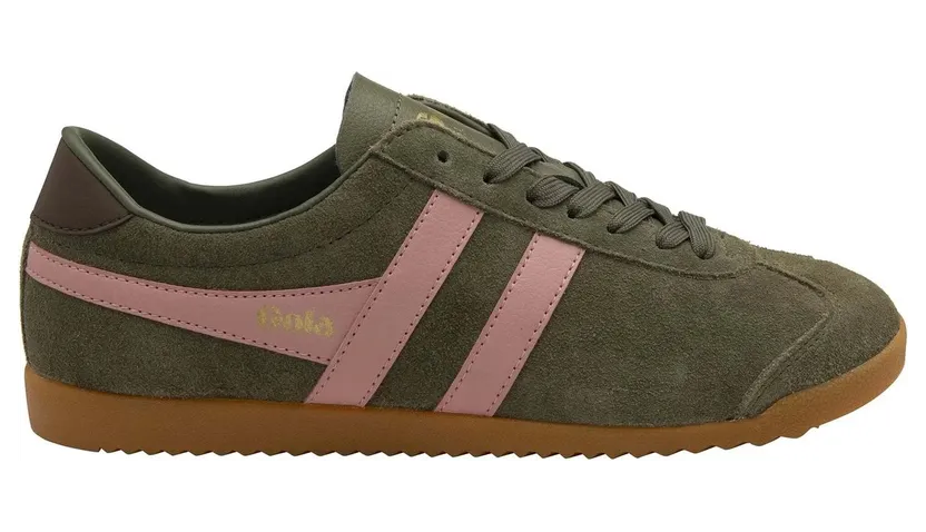 Gola sneaker khaki/coral pink/dark brown (CLA153NU)