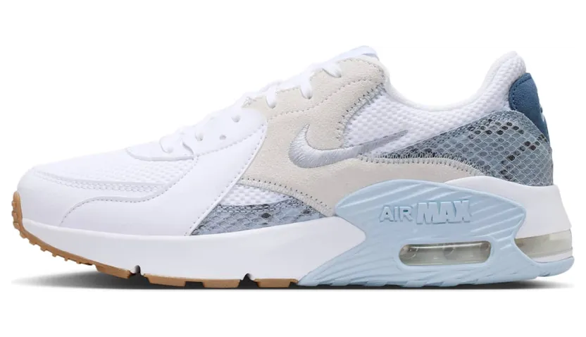 Nike Air Max Excee Premium Womens “White Hydrogen Blue Snakeskin” (IR1379-100)