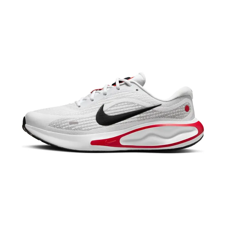 Nike Journey Run “White / Fire Red / Cement Grey / Black” (FN0228-103)