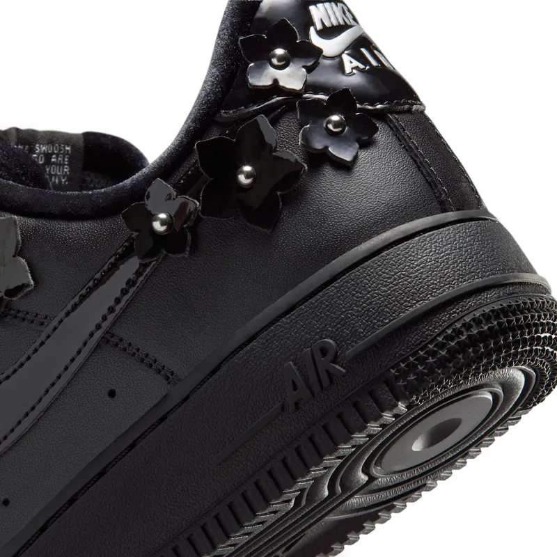 Nike Air Force 1 Low ’07 Womens “Florette Black / Off-Noir” (IR8637-001)