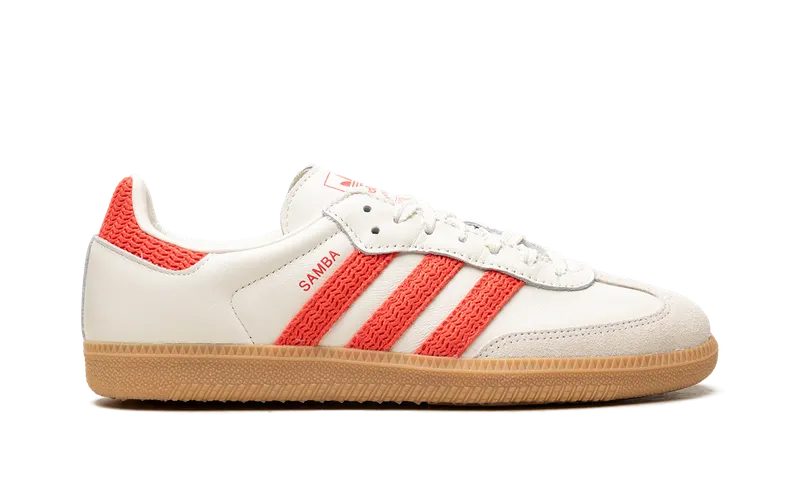 Adidas Samba OG “Off White Semi Lucid Red Gum” (KI2704)