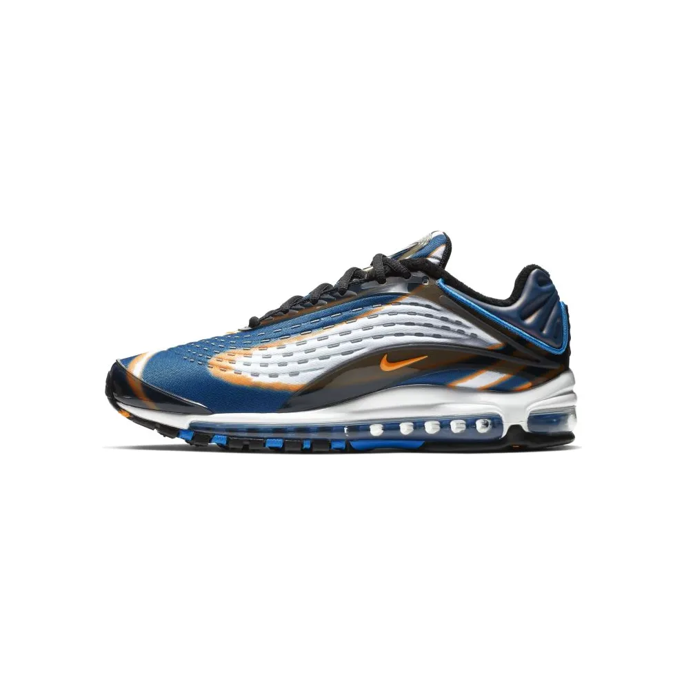 Nike Air Max Deluxe Blue Force Cool Grey/Total Orange-Blue Force-Black-Bright Grape-Cobalt Tint (AJ7831-002)