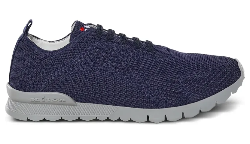 Kiton Strukturierte Sneakers – Blau (USSFITGN0080902004)