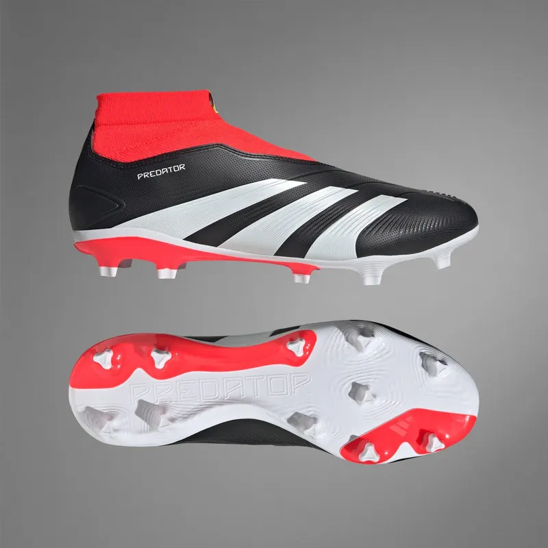 adidas Predator League LL FG Core Black Cloud White Solar Red (IG7768)