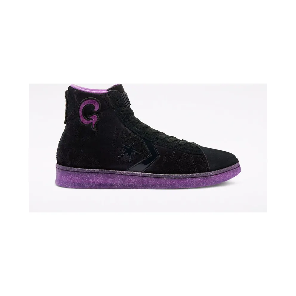 Converse Joe Freshgoods x Pro Leather High ‘Black Purple’ Black/Black/Amaranth Purple (170645C)