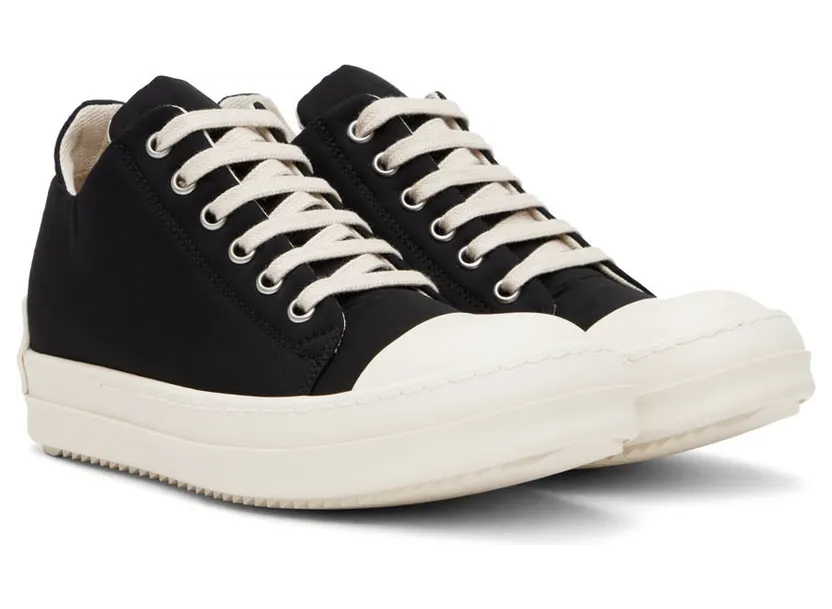 Rick Owens Drkshdw Black Taffeta Sneakers (DU02B4802 MUEH3) (4)