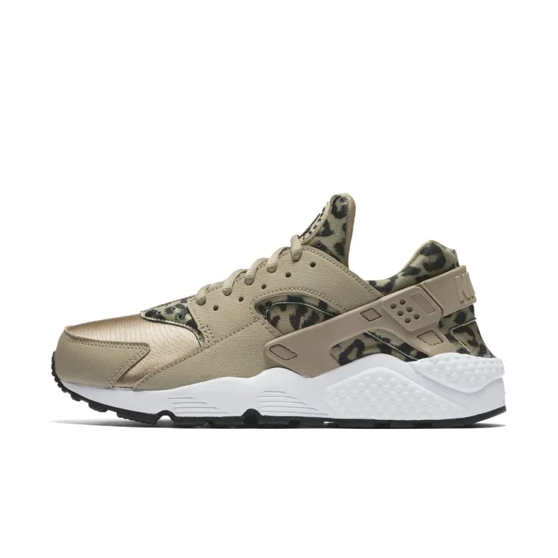 Nike Air Huarache Run Leopard (W) Khaki/Black-White (725076-200)