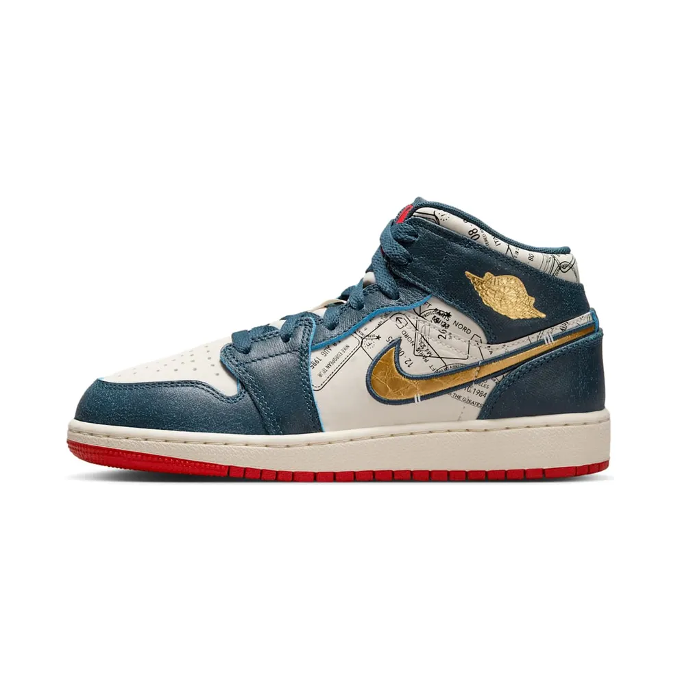 Nike Air Jordan 1 Mid Pink Wash (GS) (FN1353-400)