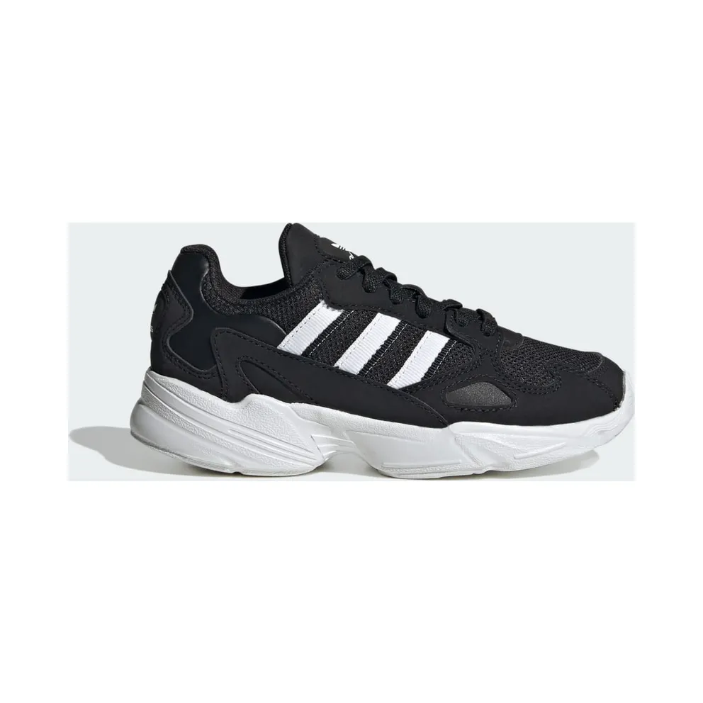 adidas Falcon Elastic Lace Shoes Kids Core Black / Cloud White / Cloud White (IF1097)