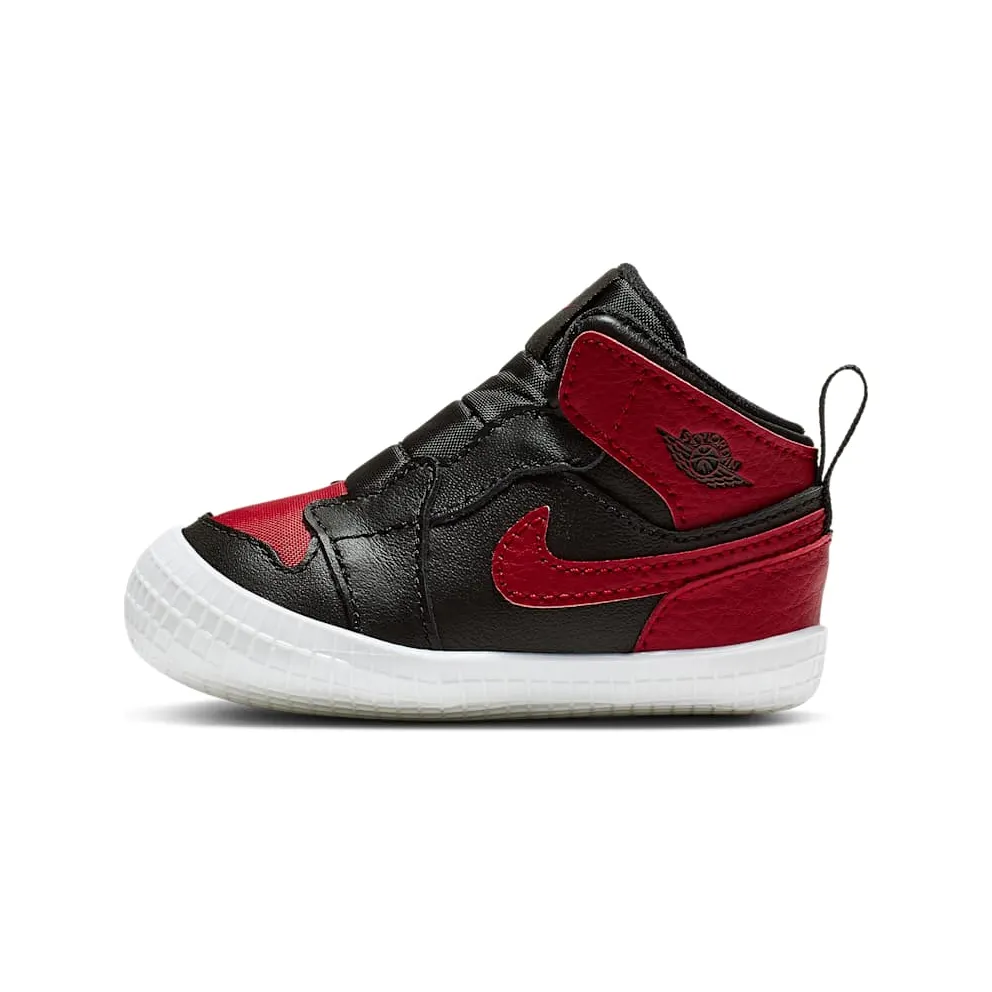 Jordan 1 Crib Bootie Bred Black/Varsity Red-White (AT3745-023)