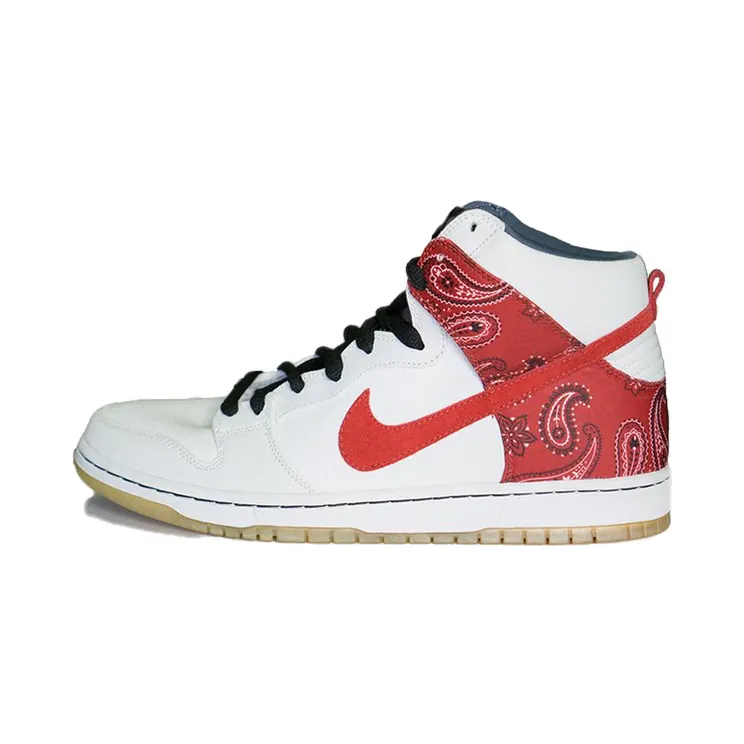 Nike Dunk High Pro SB ‘Cheech And Chong’ White/Varsity Red-Medium Denim-Black (305050-100)