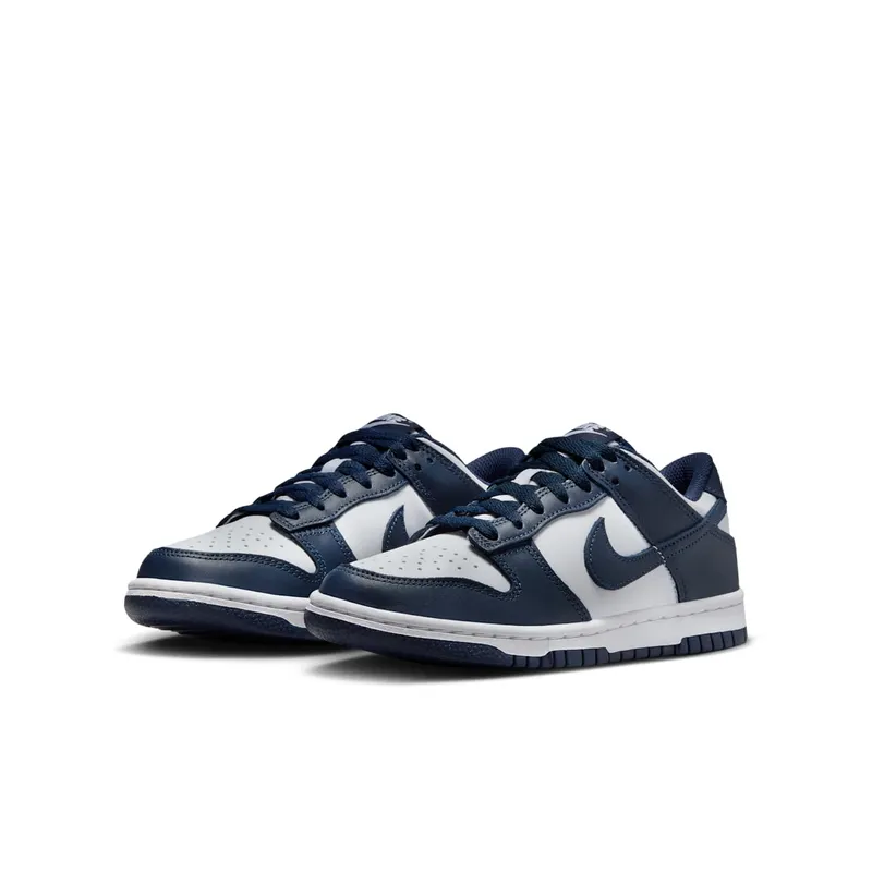Nike Dunk Low GS “White Midnight Navy” (FB9109-116)