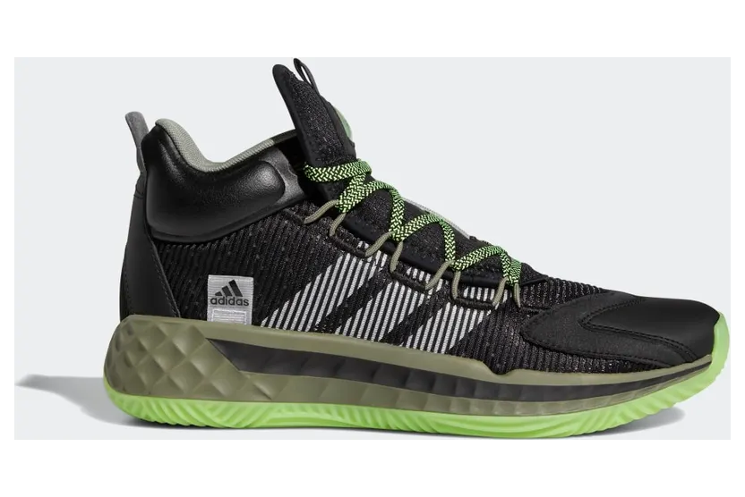 adidas Pro Boost Mid Basketballschuh Core Black / Cloud White / Legacy Green (FW9510)