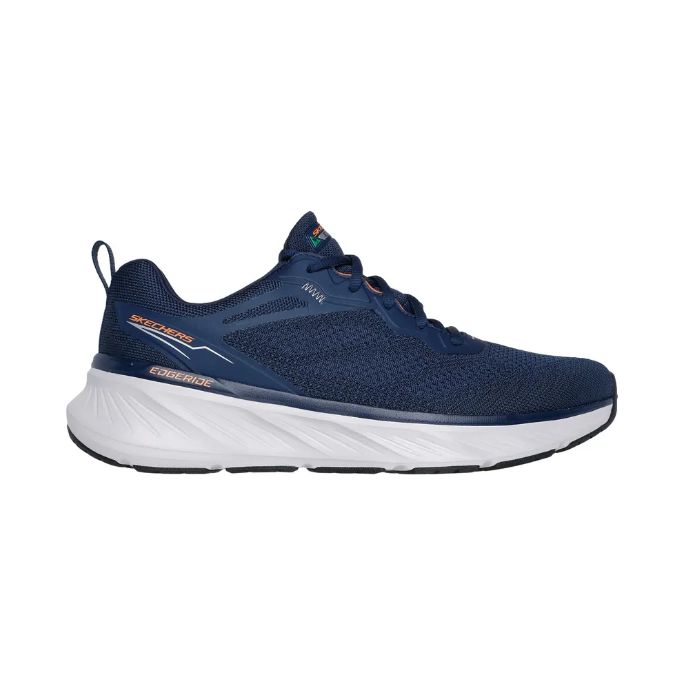 Skechers Relaxed Fit: Edgeride – Exxo – Marine / Orange – “Blue” (232836 NVOR)