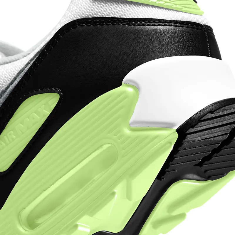 Nike Air Max 90 Recraft Lime White/Light Smoke Grey-Black-Particle Grey-Lime (CW5458-100)