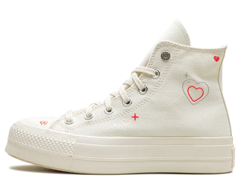 Converse CHUCK TAYLOR ALL STAR LIFT PLATFORM HIGH “Y2K Heart” (A09114C)