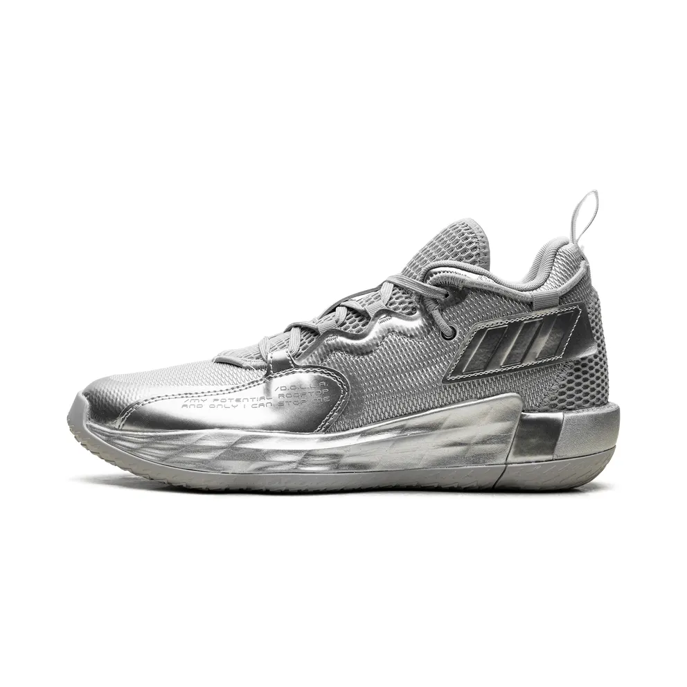 adidas Dame 7 EXTPLY Grey Two / Silver Metallic / Cloud White (FZ0172)