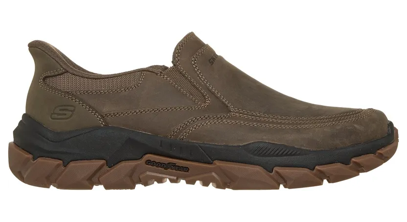 Skechers Slip-ins Relaxed Fit: Santoro – Archaic Sneaker Donker Taupe